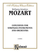 Cover icon of Concertos for Stringed Instruments and Orchestra (COMPLETE) sheet music for orchestra by Wolfgang Amadeus Mozart, classical score, intermediate skill level
