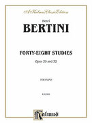 Cover icon of Forty-eight Studies, Op. 29 and 32 (COMPLETE) sheet music for piano solo by Henri Bertini, classical score, intermediate skill level