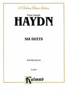 Cover icon of Six Duets (COMPLETE) sheet music for two violins by Franz Joseph Haydn, classical score, intermediate duet