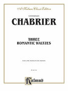 Cover icon of Three Romantic Waltzes (COMPLETE) sheet music for piano four hands by Anton Bruckner, classical score, easy/intermediate skill level