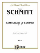 Cover icon of Reflections of Germany, Op. 28 (COMPLETE) sheet music for piano four hands by Florent Schmitt, classical score, easy/intermediate skill level