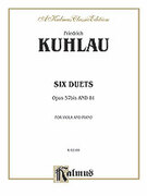 Cover icon of Six Duets, Op. 57bis and 81 (COMPLETE) sheet music for two flutes by Friedrich Daniel Rudolf Kuhlau and Friedrich Daniel Rudolf Kuhlau, classical score, intermediate duet