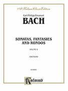 Cover icon of Sonatas, Fantasias and Rondos, Volume II (COMPLETE) sheet music for piano solo by Carl Philip Emanuel Bach and Carl Philip Emanuel Bach, classical score, intermediate skill level