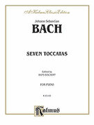 Cover icon of Seven Toccatas (COMPLETE) sheet music for piano solo by Johann Sebastian Bach, classical score, intermediate skill level