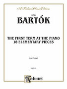 Cover icon of The First Term (COMPLETE) sheet music for piano solo by Bla Bartk, classical score, intermediate skill level