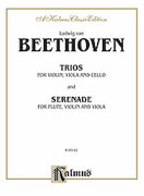 Cover icon of String Trio Compilations (COMPLETE) sheet music for string trio by Ludwig van Beethoven, classical score, intermediate skill level
