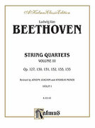 Cover icon of String Quartets, Volume III (COMPLETE) sheet music for string quartet by Ludwig van Beethoven, classical score, easy/intermediate skill level