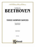 Cover icon of Three German Dances (COMPLETE) sheet music for piano solo by Ludwig van Beethoven, classical score, intermediate skill level