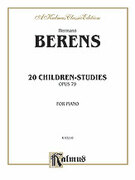 Cover icon of 20 Children's Studies, Op. 79 (COMPLETE) sheet music for piano solo by Hermann Berens and Hermann Berens, classical score, intermediate skill level