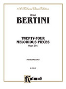 Cover icon of Twenty-four Melodious Pieces (COMPLETE) sheet music for piano solo by Henri Bertini, classical score, intermediate skill level
