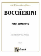 Cover icon of Nine Selected String Quartets (COMPLETE) sheet music for string quartet by Luigi Boccherini, classical score, easy/intermediate skill level