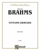 Cover icon of Fifty-one Etudes (COMPLETE) sheet music for piano solo by Johannes Brahms, classical score, intermediate skill level