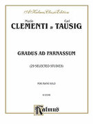 Cover icon of Gradus ad Parnassum, Twenty-nine Selected Studies (COMPLETE) sheet music for piano solo by Muzio Clementi, classical score, intermediate skill level