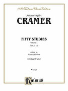 Cover icon of Fifty Selected Studies (COMPLETE) sheet music for piano solo by Johann Baptist Cramer, classical score, intermediate skill level