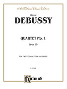 Cover icon of String Quartet, Op. 10 (COMPLETE) sheet music for piano solo by Claude Debussy, classical score, intermediate skill level