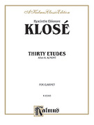 Cover icon of Thirty Etudes after H. Aumont (COMPLETE) sheet music for clarinet by Hyacinthe-Elonore Klos, classical score, intermediate skill level