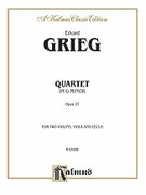 Cover icon of String Quartet, Op. 27 (COMPLETE) sheet music for string quartet by Edvard Grieg, classical score, easy/intermediate skill level