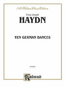 Cover icon of Ten German Dances (COMPLETE) sheet music for piano solo by Franz Joseph Haydn, classical score, intermediate skill level