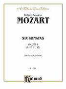 Cover icon of Six Sonatas, Volume I (COMPLETE) sheet music for flute and piano by Wolfgang Amadeus Mozart, classical score, intermediate skill level