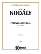 Cover icon of Ten Pieces (COMPLETE) sheet music for piano solo by Zoltn Kodly, classical score, intermediate skill level