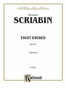 Eight Etudes, Op. 42 (COMPLETE) for piano solo - intermediate alexander scriabin sheet music