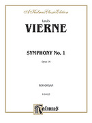 Cover icon of Symphony No. 1, Op. 14 (COMPLETE) sheet music for organ solo by Louis Vierne, classical score, easy/intermediate skill level