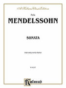 Cover icon of Sonata (COMPLETE) sheet music for viola and piano by Felix Mendelssohn-Bartholdy and Felix Mendelssohn-Bartholdy, classical score, intermediate skill level