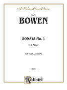 Cover icon of Sonata No. 1 in C Minor (COMPLETE) sheet music for viola and piano by York Bowen, classical score, intermediate skill level