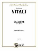 Cover icon of Chaconne in G Minor (COMPLETE) sheet music for viola and piano by Tommaso Antonio Vitali and Tommaso Antonio Vitali, classical score, intermediate skill level