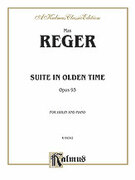 Cover icon of Suite in Olden Time, Op. 93 (COMPLETE) sheet music for violin and piano by Max Reger, classical score, intermediate skill level