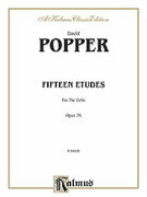 Cover icon of Fifteen Etudes for Cello, Op. 76 (COMPLETE) sheet music for cello by David Popper, classical score, intermediate skill level