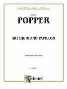 Cover icon of Arlequin and Papillon (COMPLETE) sheet music for cello and piano by David Popper, classical score, intermediate skill level