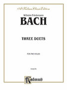 Cover icon of Three Duets for Two Violas (COMPLETE) sheet music for two violas by Wilhelm Friedemann Bach, classical score, intermediate duet