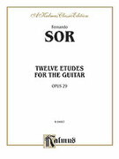 Cover icon of Twelve Etudes, Op. 29 (COMPLETE) sheet music for guitar solo by Fernando Sor, classical score, intermediate skill level