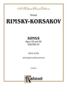 Cover icon of Songs, Volume VII (COMPLETE) sheet music for voice and piano by Nikolai Rimsky-Korsakov and Nikolai Rimsky-Korsakov, classical score, intermediate skill level
