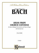 Cover icon of 12 Bass Arias from Church Cantatas (COMPLETE) sheet music for voice and piano by Johann Sebastian Bach, classical score, intermediate skill level