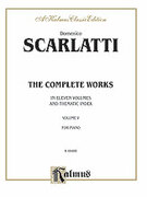 Cover icon of The Complete Works, Volume V (COMPLETE) sheet music for piano solo by Domenico Scarlatti, classical score, intermediate skill level