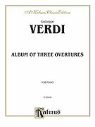 Cover icon of Verdi Album of Three Overtures (COMPLETE) sheet music for piano solo by Georg Philipp Telemann, classical score, intermediate skill level