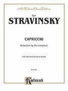 Cover icon of Capriccio (COMPLETE) sheet music for two pianos, four hands by Igor Stravinsky, classical score, easy/intermediate duet