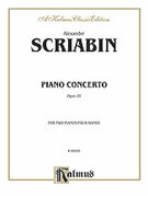 Cover icon of Piano Concerto, Op. 20 (COMPLETE) sheet music for two pianos, four hands by Alexander Scriabin, classical score, easy/intermediate duet