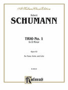 Cover icon of Trio No. 1 in D Minor, Op. 53 (COMPLETE) sheet music for piano trio by Robert Schumann, classical score, intermediate skill level