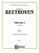 Cover icon of Trio No. 6, in E flat Major, Op. 70, No. 2 (COMPLETE) sheet music for piano trio by Ludwig van Beethoven, classical score, intermediate skill level
