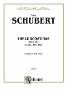 Cover icon of Three Sonatas, Op. 137 (COMPLETE) sheet music for violin and piano by Franz Schubert, classical score, intermediate skill level