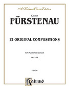 Cover icon of Twelve Original Compositions, Op. 34 (COMPLETE) sheet music for flute and guitar by Kaspar Furstenau, classical score, intermediate duet
