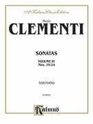 Cover icon of Piano Sonatas, Volume IV (COMPLETE) sheet music for piano solo by Muzio Clementi, classical score, intermediate skill level