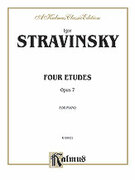 Cover icon of Four Etudes, Op. 7 (COMPLETE) sheet music for piano solo by Igor Stravinsky, classical score, intermediate skill level