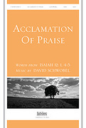 Cover icon of Acclamation of Praise (Words from Isaiah 12:1, 4-5) sheet music for handbells by David Schwoebel, easy/intermediate skill level