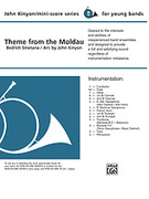 Cover icon of Theme from The Moldau sheet music for concert band (full score) by Bedrich Smetana and John Kinyon, classical score, beginner skill level