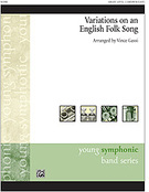 Cover icon of Variations on an English Folk Song sheet music for concert band (full score) by Anonymous, easy skill level