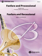 Cover icon of Fanfare, Processional and Recessional sheet music for concert band (full score) by Edward Elgar, classical score, easy/intermediate skill level